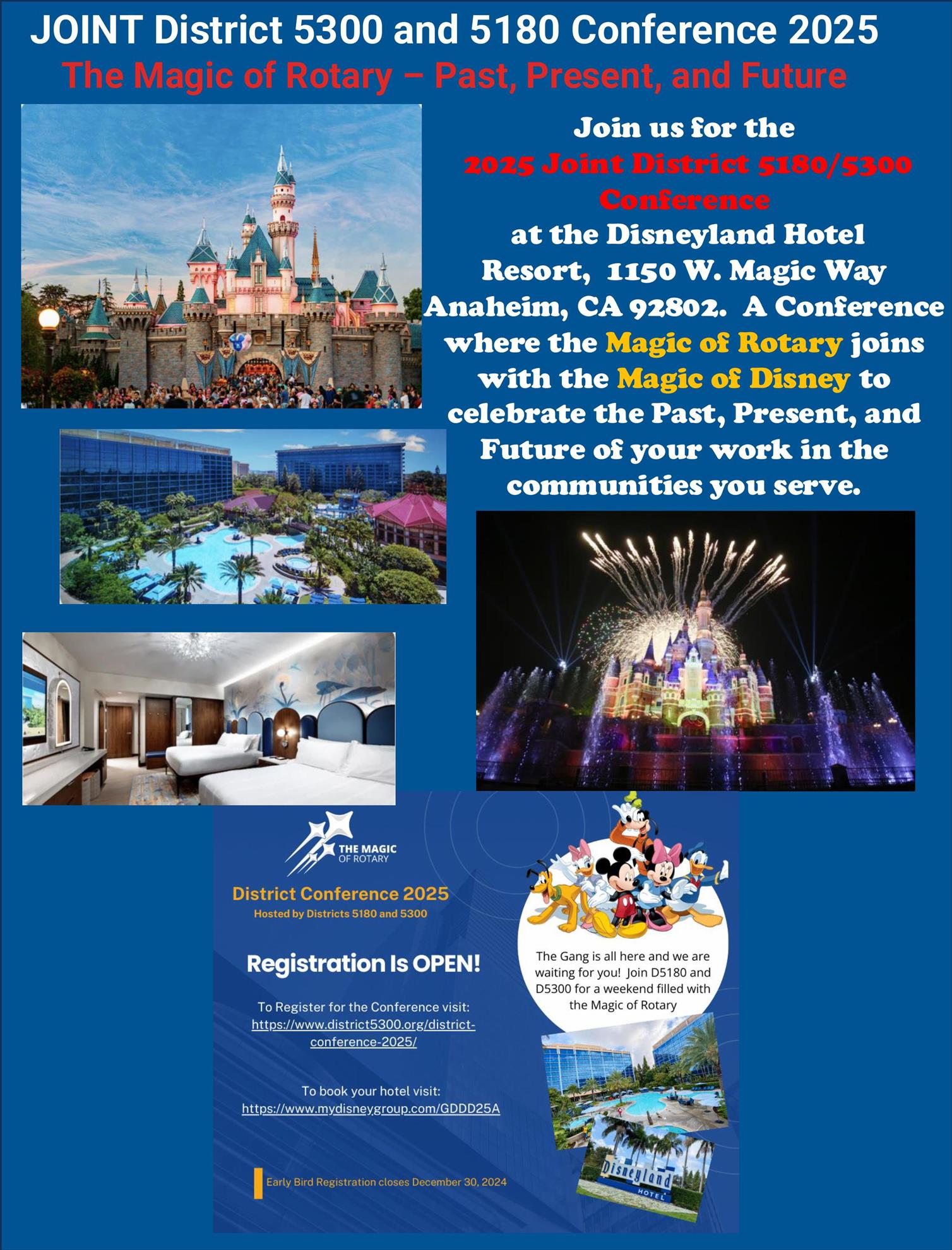 Disney-Flyer-2025-0107 Flyer for Rotary District 5180 and 5300 April 12th 2025
